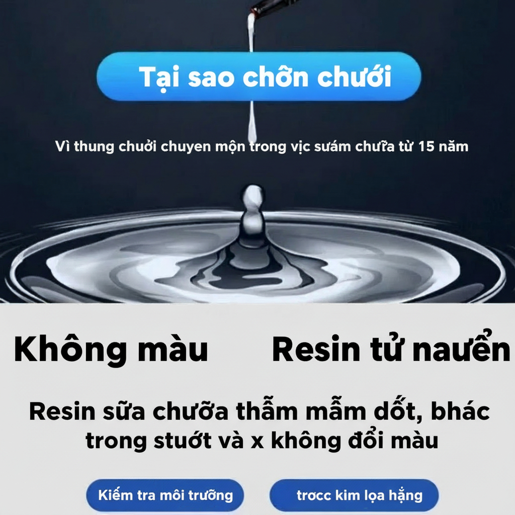 Không cần thay kính Dung dịch sửa kính ô tô Bộ sửa kính dung dịch hàn kính nhập khẩu từ nước ngoài dễ sử dụng