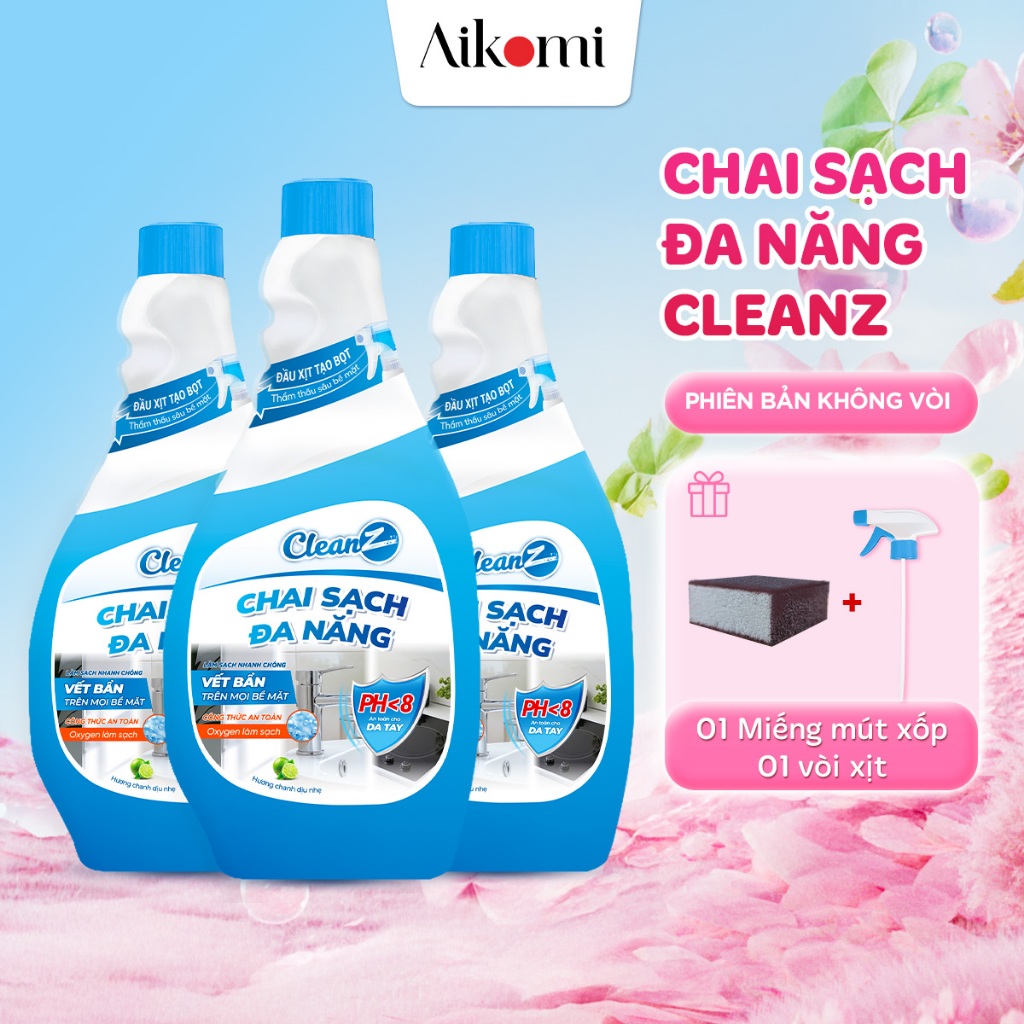 Chai Sạch Đa Năng CLEANZ Vệ Sinh Nhà Tắm Chống Ăn Mòn Inox Vệ Sinh Vòi ...