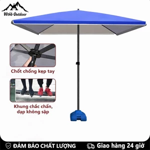 WTHB Outdoor Ô dù của người bán hàng rong,dù gấp gọn cỡ lớn dùng ngoài trời gian hàng ngoài trời, che mưa và nắng