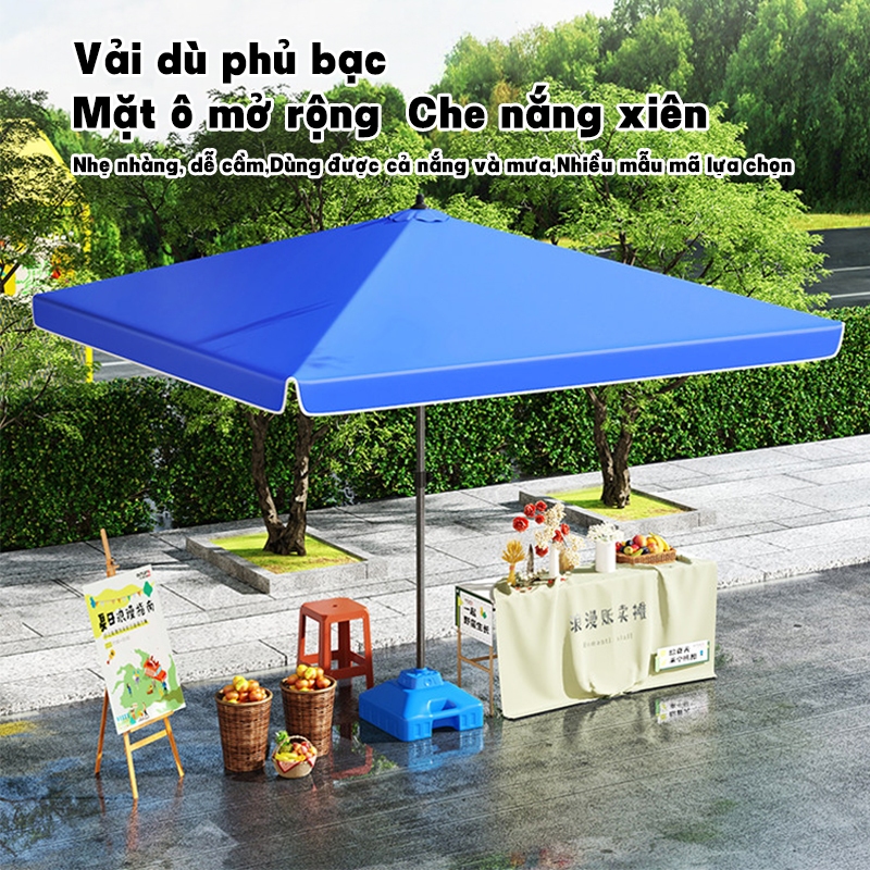 WTHB Outdoor Ô dù của người bán hàng rong,dù gấp gọn cỡ lớn dùng ngoài trời gian hàng ngoài trời, che mưa và nắng
