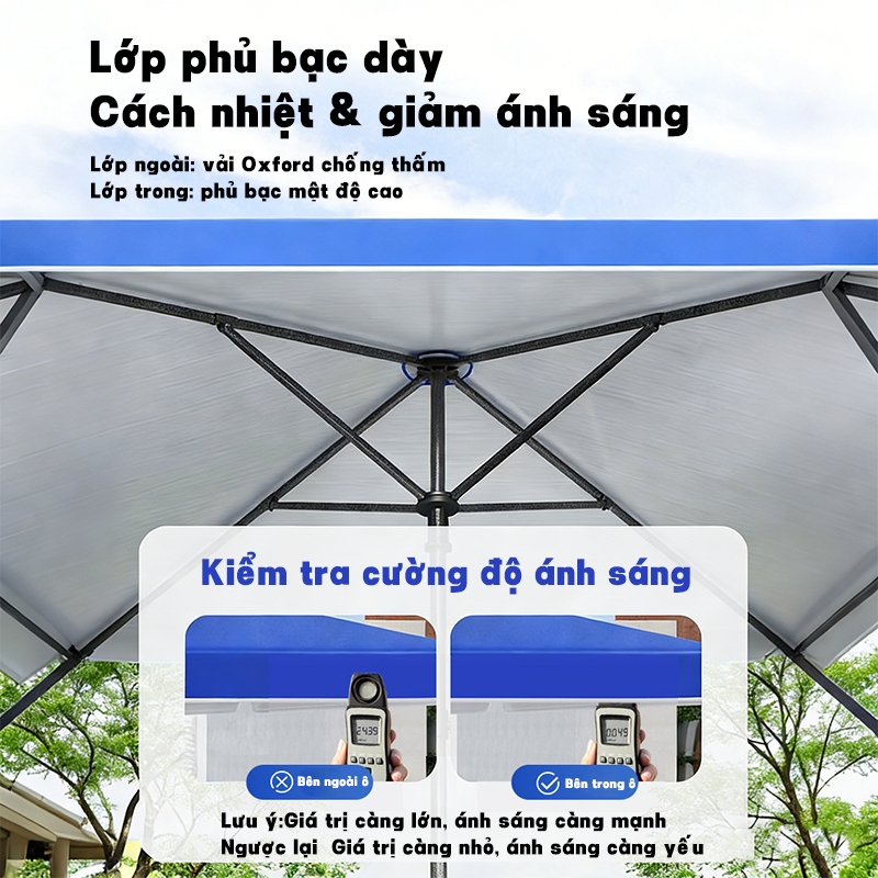 WTHB Outdoor Ô dù của người bán hàng rong,dù gấp gọn cỡ lớn dùng ngoài trời gian hàng ngoài trời, che mưa và nắng