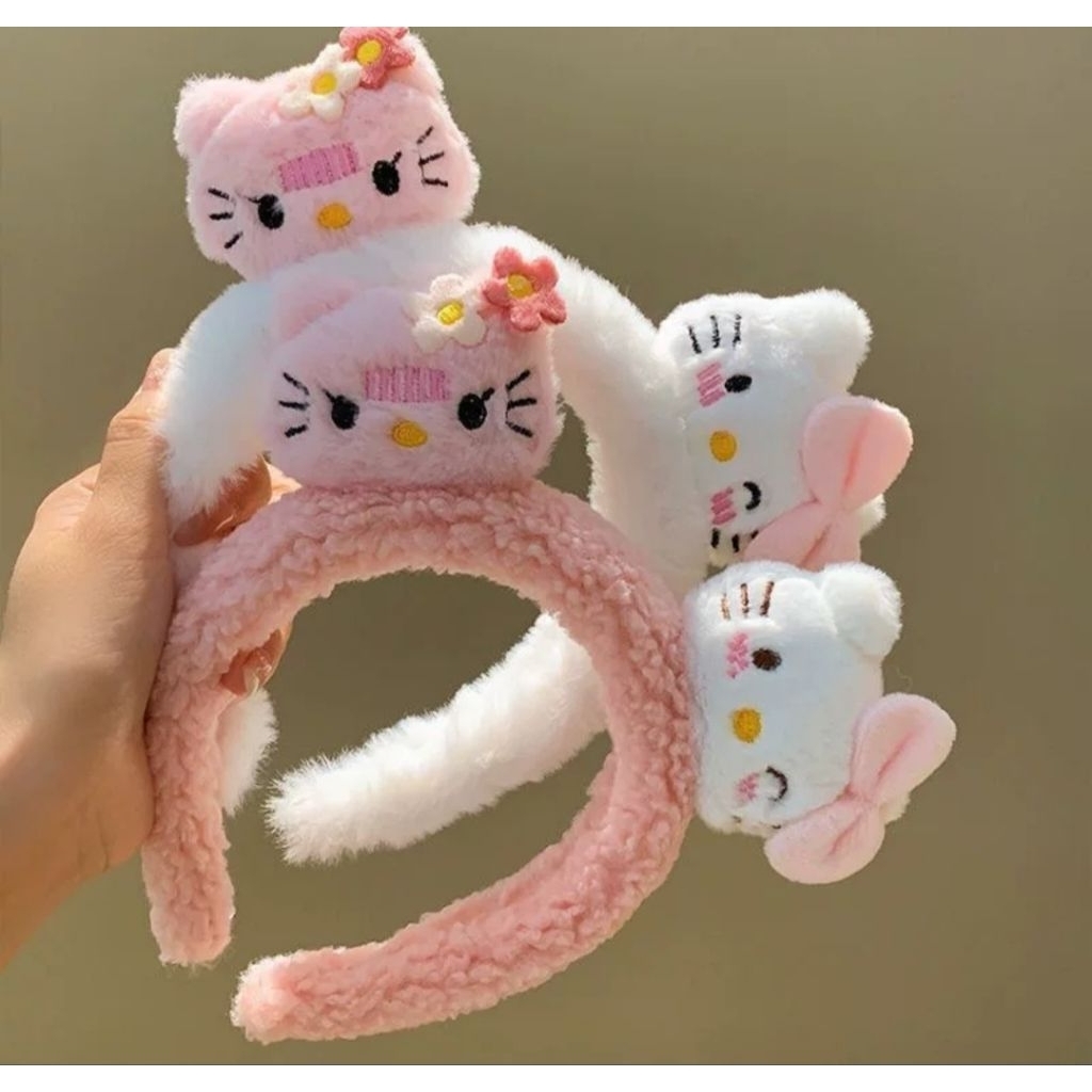 Băng Đô Cài Tóc, Kẹp Tóc Hoạt Hình Helo Kitty Phong Cách Siêu Dễ Thương