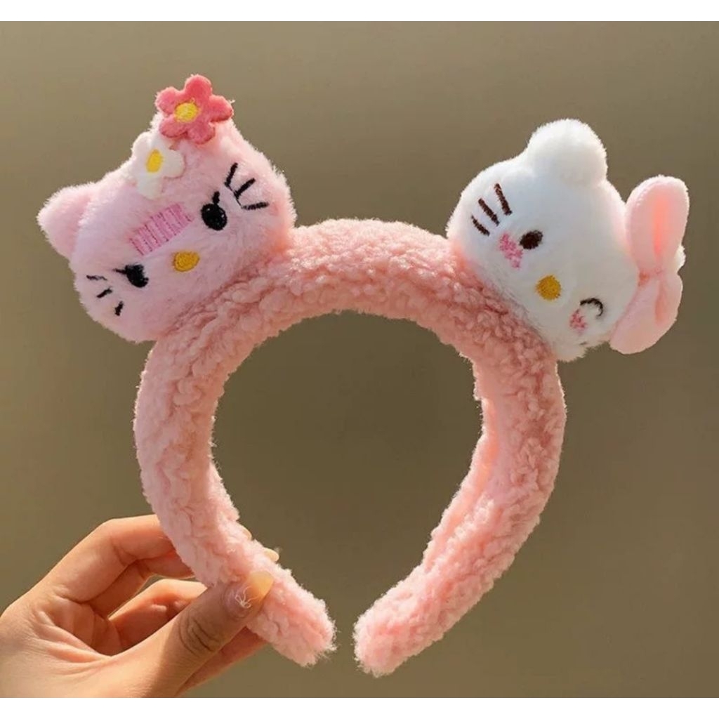 Băng Đô Cài Tóc, Kẹp Tóc Hoạt Hình Helo Kitty Phong Cách Siêu Dễ Thương