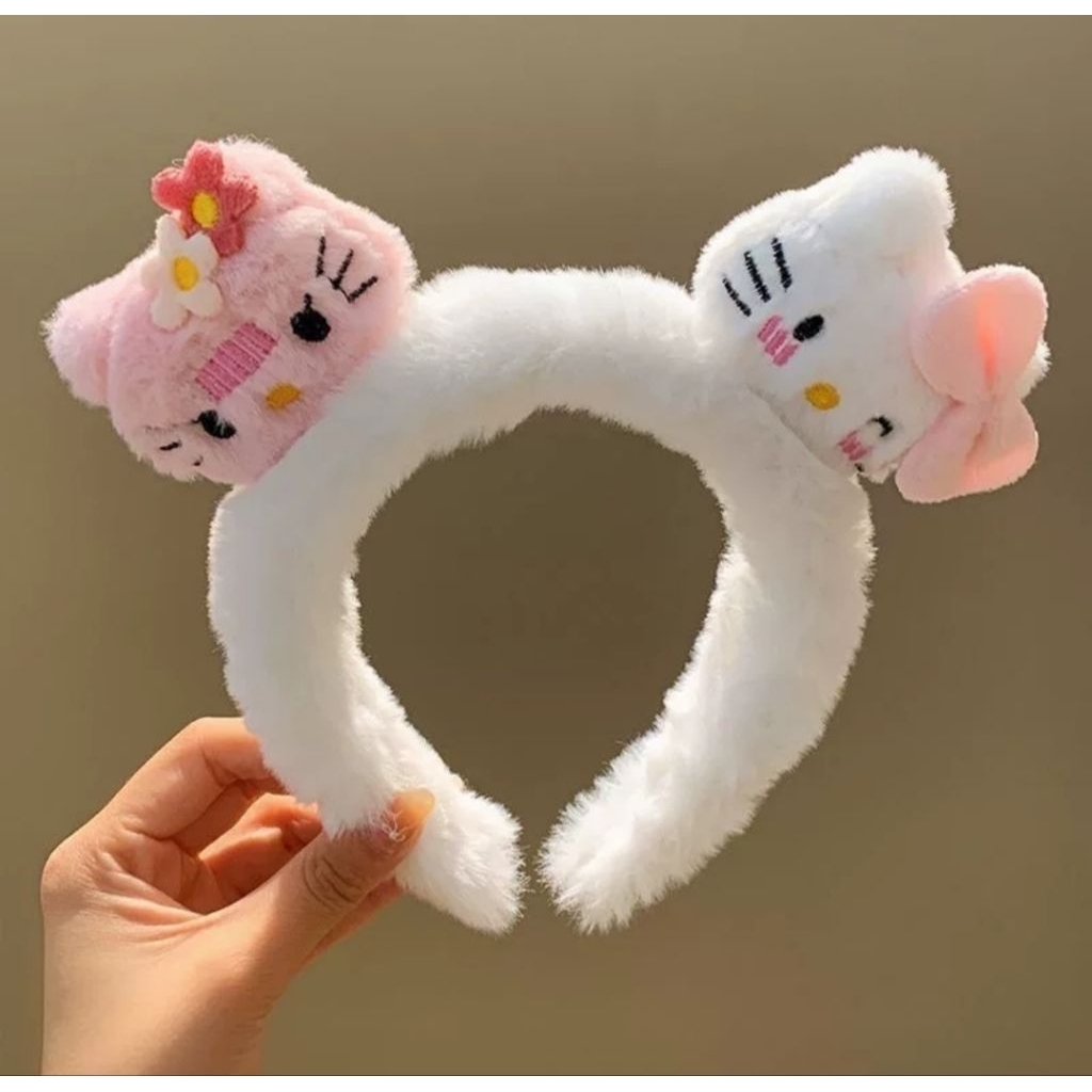 Băng Đô Cài Tóc, Kẹp Tóc Hoạt Hình Helo Kitty Phong Cách Siêu Dễ Thương