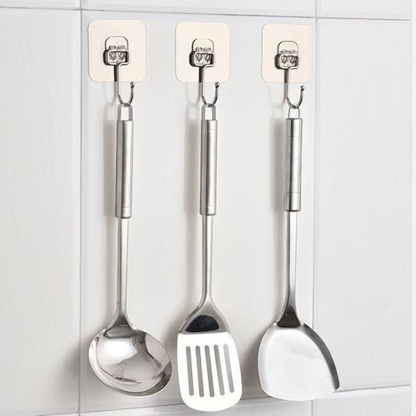 Combo 20 móc treo tường siêu dính bền chắc, móc  dán tường inox chịu lực đa năng không cần khoan tường