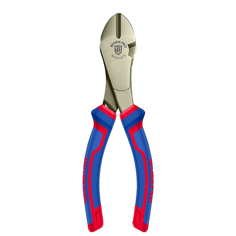 Kìm cắt WORKPRO 160mm (6 inch) WP231014, 170mm (7 inch) WP231015 bằng thép Cacbon rèn phủ Ni-Fe - Hàng chuẩn chính hãng