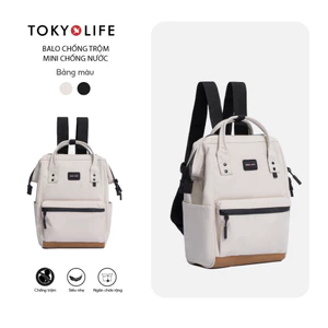 Ba lô chống trộm Mini chống thấm nước 40004604 C8BPK006R (33x22x14cm) - 13 inch - TOKYOLIFE