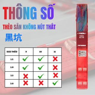 THẺO SẴN KHÔNG NÚT THẮT 70CM - HỘP ĐỎ 20 ĐÔI