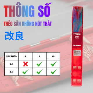 THẺO SẴN KHÔNG NÚT THẮT 70CM - HỘP ĐỎ 20 ĐÔI