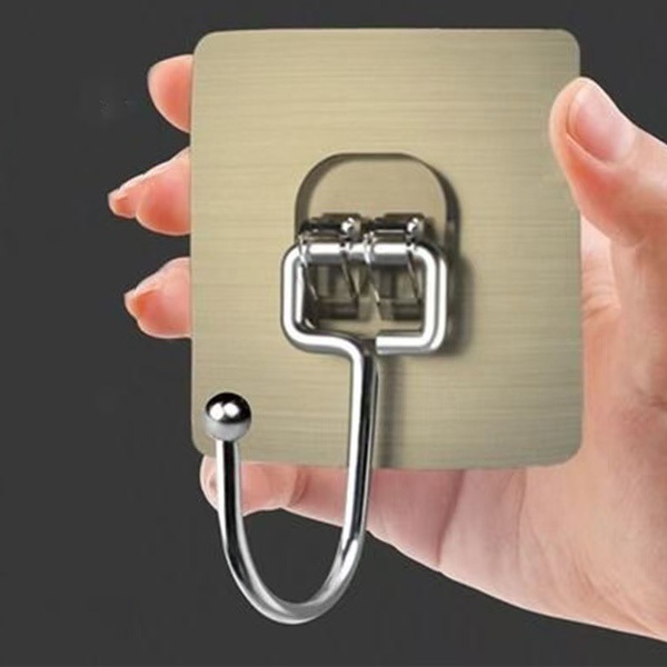 Móc dán tường trep ảnh, móc treo chữ U, kẹp chổi, móc inox chịu lực bám KH0046
