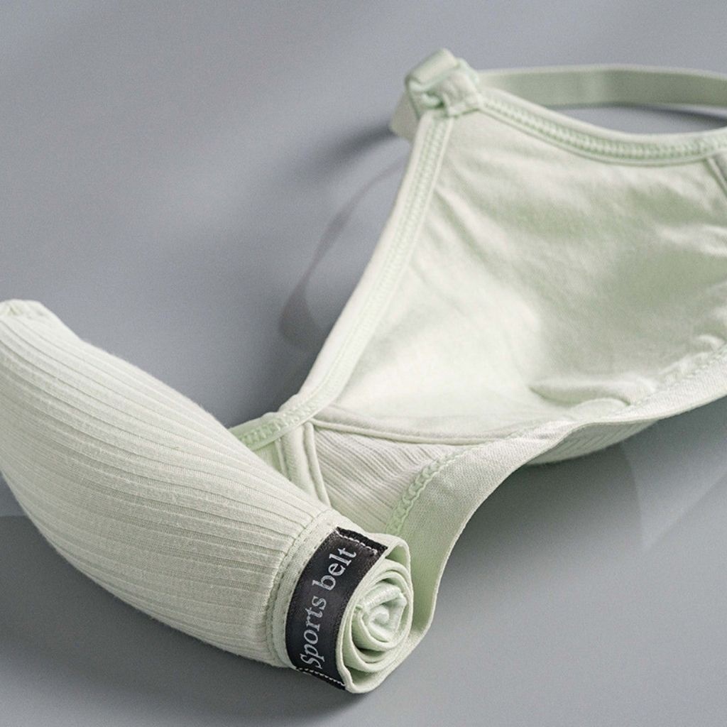 Áo ngực nữ cotton gân tăm không gọng đệm mút mỏng ôm gom ngực chống chảy xệ kiểu basic LANIXA A554
