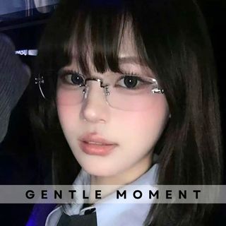 Kính không viền gọng kim loại đổi màu GENTLE MOMENT chống ánh sáng xanh chống tia UV thời trang phong cách GMX137
