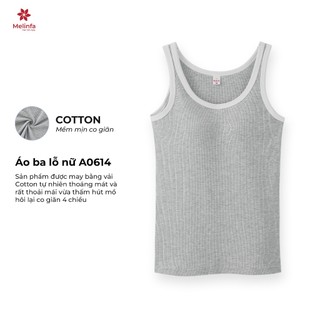 [PREMIUM COTTON] Áo Tanktop ba lỗ nữ MELINFA có đệm mút 3D thoáng khí định hình nâng đỡ, Áo Bratop nữ mã  VAA0614