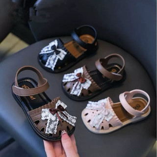 Sandal rọ nơ ren cho bé gái từ 0 đến 8 tuổi siêu nhẹ êm mềm