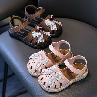 Sandal rọ nơ ren cho bé gái từ 0 đến 8 tuổi siêu nhẹ êm mềm