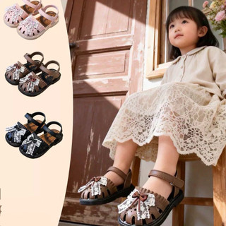 Sandal rọ nơ ren cho bé gái từ 0 đến 8 tuổi siêu nhẹ êm mềm