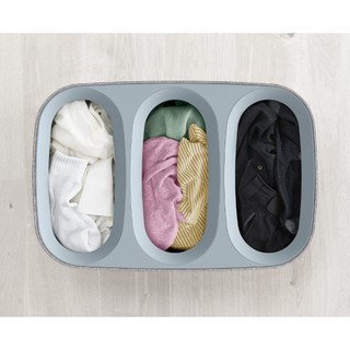 Thùng đựng đồ giặt 3 ngăn có quai xách Joseph Joseph 50024/50025 Tota Trio 90L Thiết kế nhỏ gọn thanh lịch GermanySNT HC