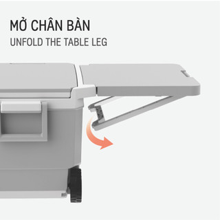 Thùng Đá Có Bàn LUGO MATSU Dung Tích 25L - 35L, Bánh Xe Tiện Lợi, Giữ Lạnh 72h, Tay Kéo Tiện Lợi