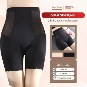 Quần Gen Bụng EMMA STORE MAKE YOUR BODY PERFECT AGAIN Quần Lót Cạp Cao Vải Su Lạnh Mềm Mịn Không Lộ Viền, Định Hình QS09