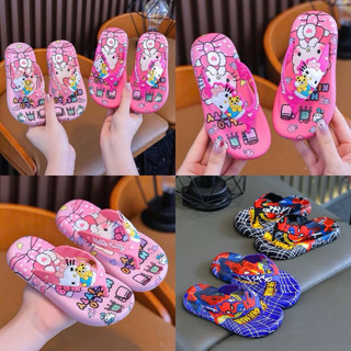 Dép kẹp dép xỏ ngón kitty siêu nhân cho bé trai bé gái từ 3 đến 10 tuổi siêu xinh êm mềm