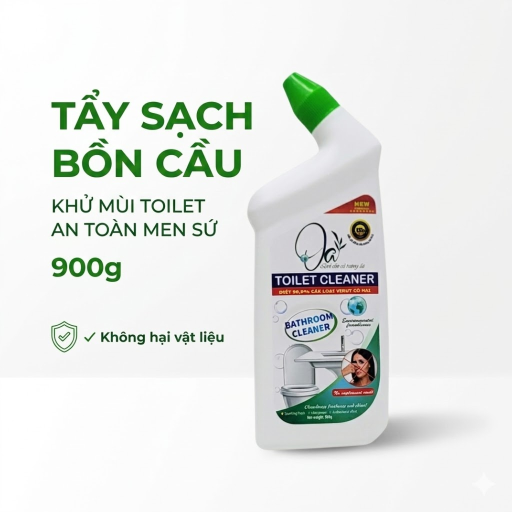 Nước Rửa Bồn Cầu OSARO 900g – Làm Sạch Mảng Bám, Khử Mùi Toilet, An Toàn Men Sứ