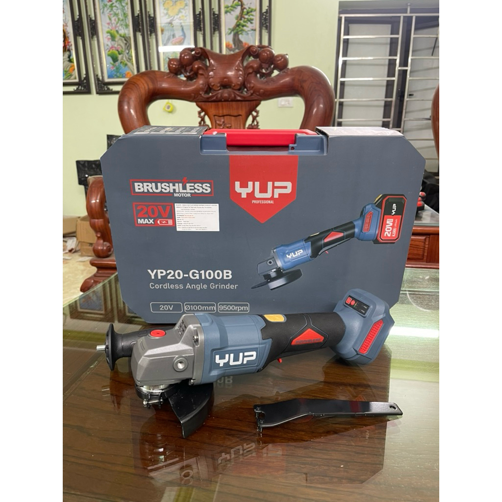 Máy mài góc dùng pin YUPAI-YP20-G100B chính hãng,chân pin phổ thông