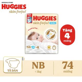 [MUA 3 TẶNG 1] Tã/Bỉm Dán Sơ Sinh Huggies SkinPerfect Size NB (<5kg) - Lucie's Mom