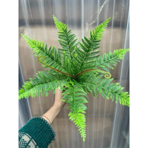 Cụm dương xỉ nhựa trang trí tiểu cảnh - cụm dương xỉ điểm