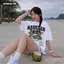 Áo Thun Boxy BASELAB Cây Dừa Chất Vải Cotton 100% Thoáng Mát Cao Cấp Form Rộng Cổ Tròn Unisex Nam Nữ BL04