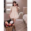 Váy babydoll cổ sen dáng bí V16 SM kem, be nâu