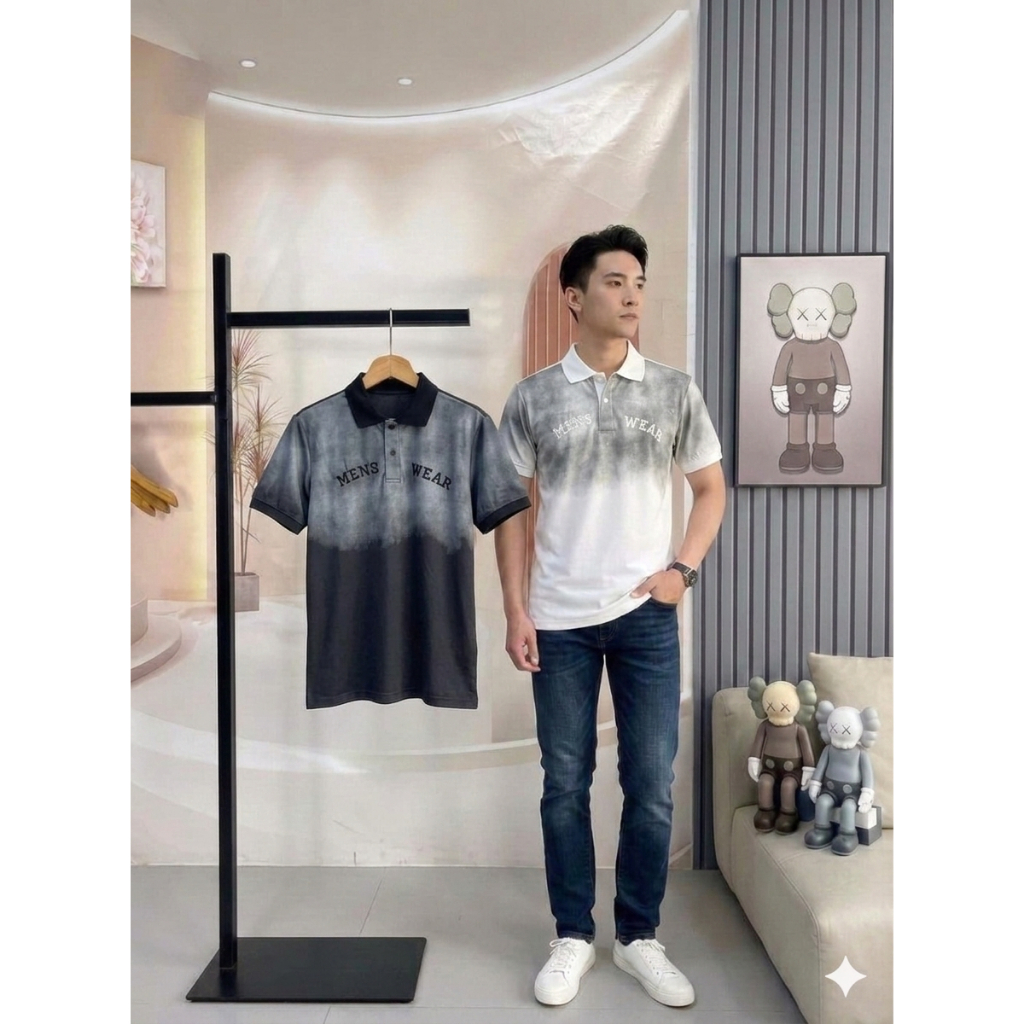 [icb255] 45-90kg áo polo, rẻ, đẹp, unisex, co dãn, thoáng mát, bo dệt, bigsize, trẻ trung, thêu