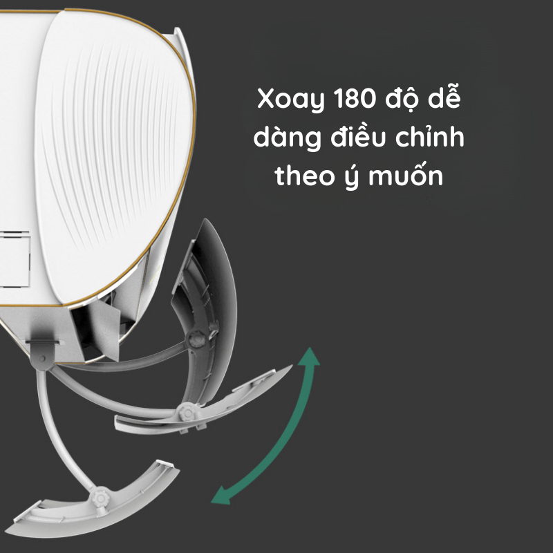 Tấm Chắn Gió Điều Hòa Xoay 180 Độ, Tấm Điều Hướng Gió Máy Lạnh Âm Trần Treo Tường Bảo Vệ Sức Khỏe