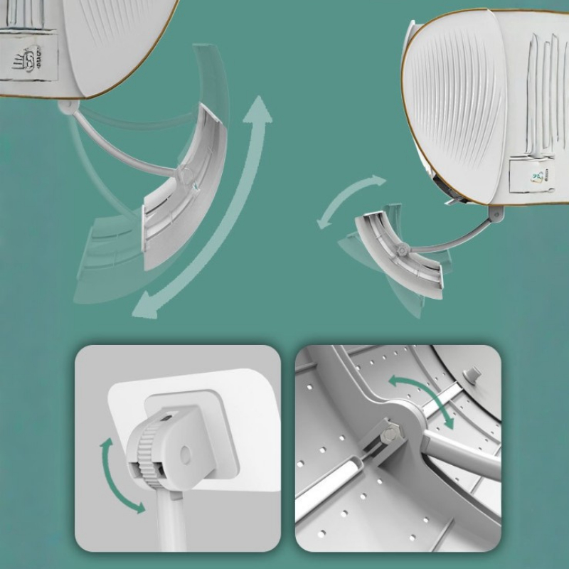 Tấm Chắn Gió Điều Hòa Xoay 180 Độ, Tấm Điều Hướng Gió Máy Lạnh Âm Trần Treo Tường Bảo Vệ Sức Khỏe