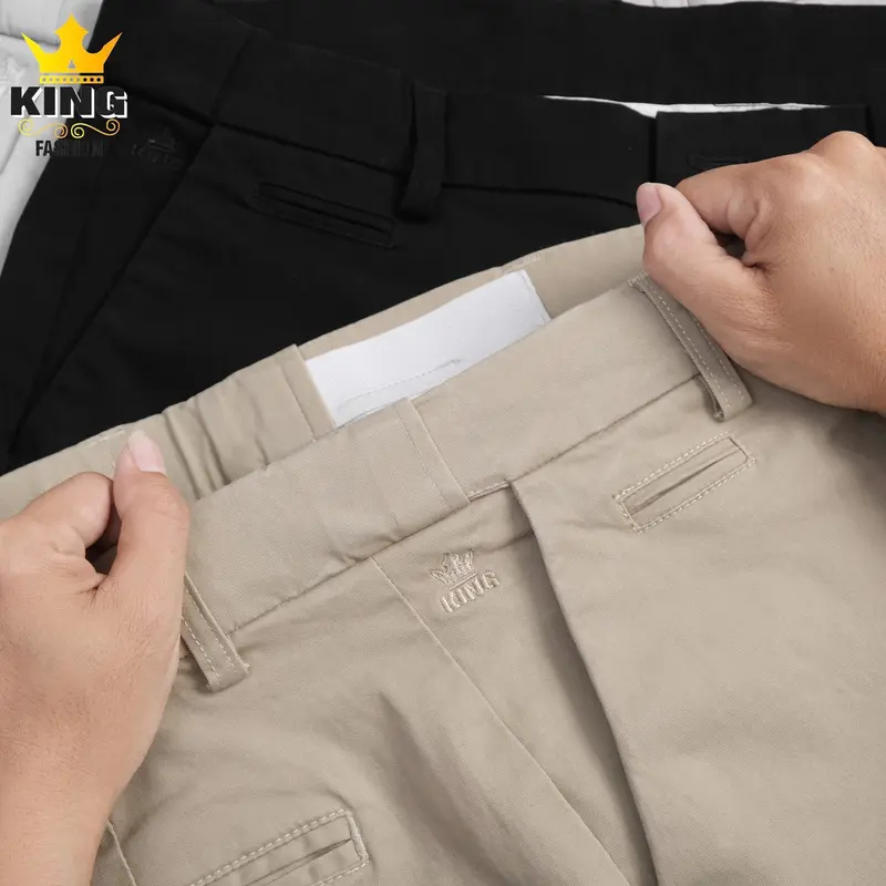 Quần Short Sidetab KINGFASHION Chất KaKi Cao Cấp Thiết Kế Lưng Thun Ẩn Điều Chỉnh Độ Rộng Form Basic