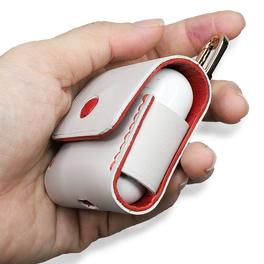 [Handmade] Case AirPod 1, 2 - Bao da đựng Airpod, da thật, may thủ công