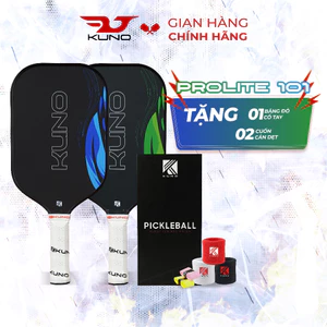 Vợt Pickleball KUNO Prolite101 Chính Hãng, Bề Mặt Nhám, Full Carbon Fiber Cao Cấp Tặng Kèm Quấn Cán
