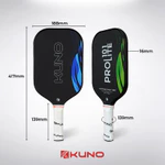 Vợt Pickleball KUNO Prolite101 Chính Hãng, Bề Mặt Nhám, Full Carbon Fiber Cao Cấp Tặng Kèm Quấn Cán — ảnh 8
