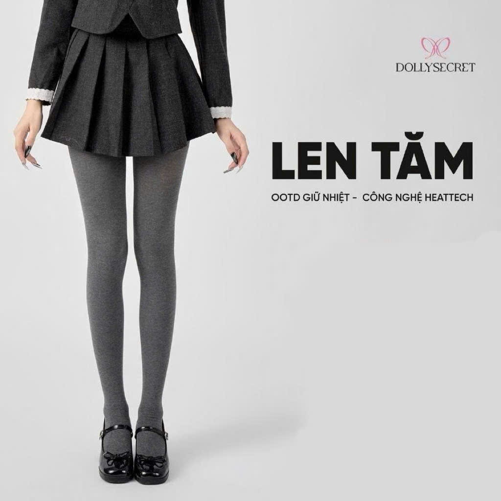 Quần Tất Len Tăm OOTD Giữ Nhiệt DOLLYSECRET Công Nghệ Heattech T54