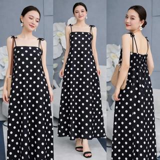 Đầm 2 Dây Dáng Suông In Họa Tiết Chất Vải Mềm Mịn Nhẹ Váy Maxi Freesize Mặc Nhà, Đi Chơi, Đi Biển VD01 - BEEKIDS