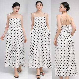 Đầm 2 Dây Dáng Suông In Họa Tiết Chất Vải Mềm Mịn Nhẹ Váy Maxi Freesize Mặc Nhà, Đi Chơi, Đi Biển VD01 - BEEKIDS