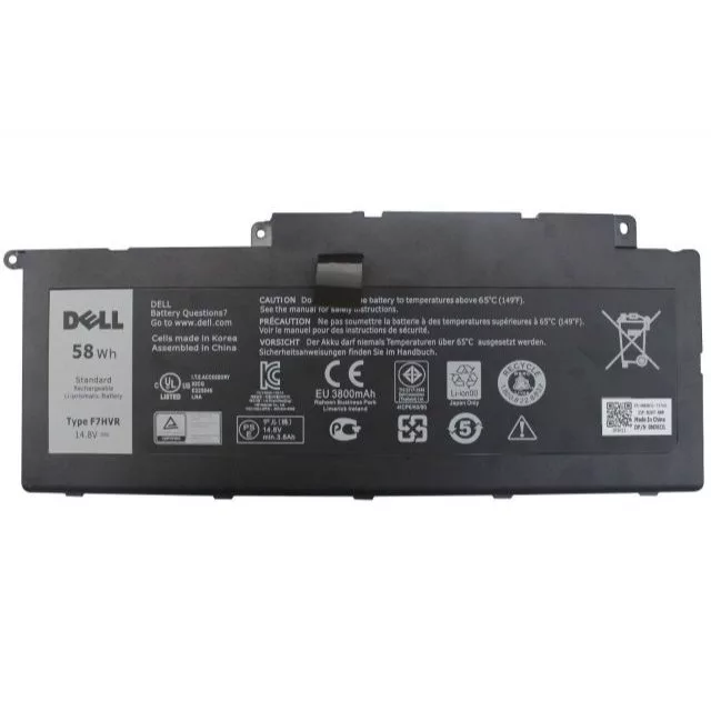 ⚡Pin Laptop Dell Inspiron 7537 F7HVR | Pin Dell Inspiron 15 7000 7537 | Pin Laptop Dell 58Wh Zin