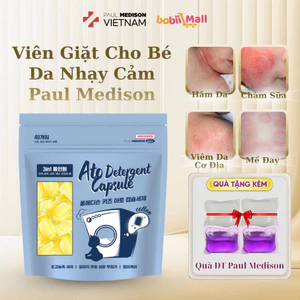 Viên Giặt Paul Medison Kids Ato Cho Bé Chàm Sữa, Da Nhạy Cảm Túi 40 Viên