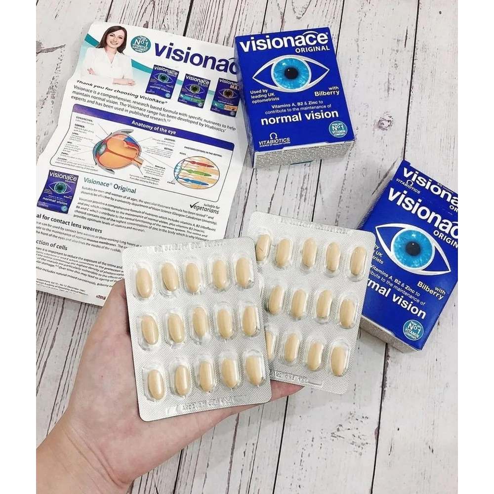 Viên Uống Visionace Original 30 Viên Bổ Sung Vitamin Hỗ Trợ Duy Trì Thị Lực | Babymall & Care