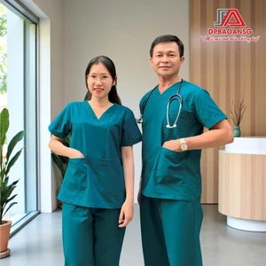 Bộ Scrubs Bác Sĩ Điều Dưỡng Cotton Mềm Mát, Ít Nhăn - Nhiều Màu, Đủ Size Nam Nữ, Nhận In Thêu Logo