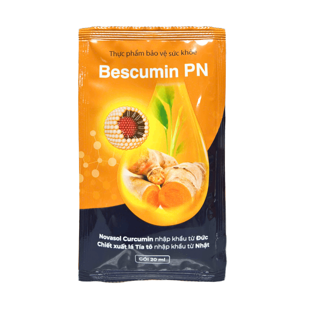 Gói Uống Tinh Chất Nghệ Curcumin Bescumin Fobe Bảo Vệ Niêm Mạc Dạ Dày N1