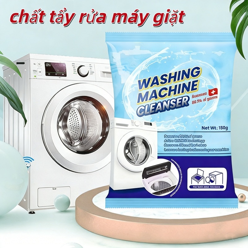 Bột vệ sinh lồng máy giặt – tẩy lồng giặt, diệt khuẩn, khử mùi, tiết kiệm chi phí ,Loại bỏ bụi bẩn một cách hiệu quả