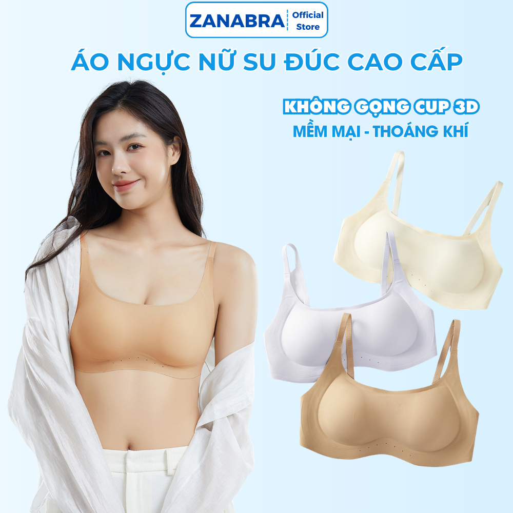 [Combo Tiết Kiệm] Áo ngực nữ đúc su cao cấp, áo lót nữ cao cấp không gọng mút mềm ZANABRA A03