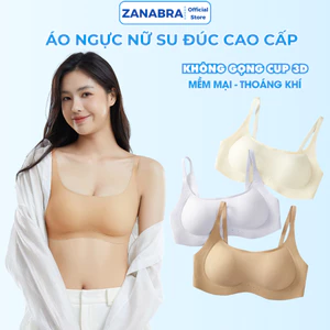 Áo ngực nữ đúc su cao cấp, áo lót nữ cao cấp không gọng mút mềm ZANABRA A03