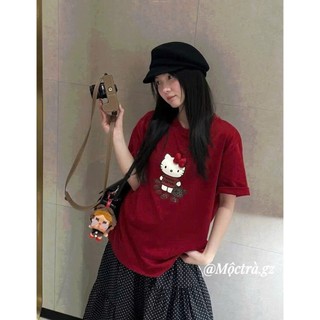 Áo Thun Nữ Kitty Basic Form Rộng QCCC Cao Cấp