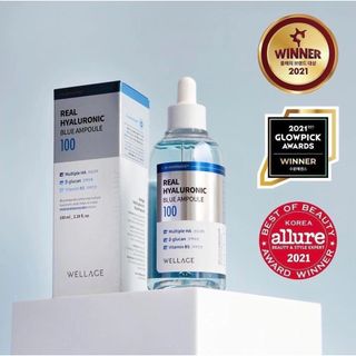 Serum Cấp Nước, Phục Hồi Da Wellage Real Hyaluronic Blue Ampoule 100